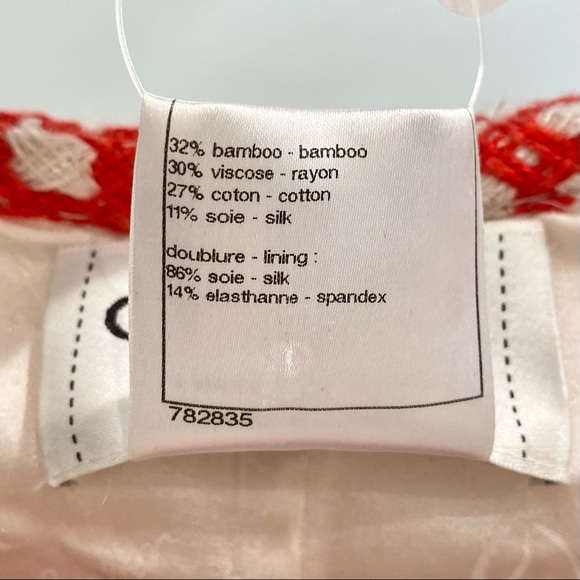 SOLD Authentic Chanel Red and White Tweed Dress size 38 - Picture 10 of 13